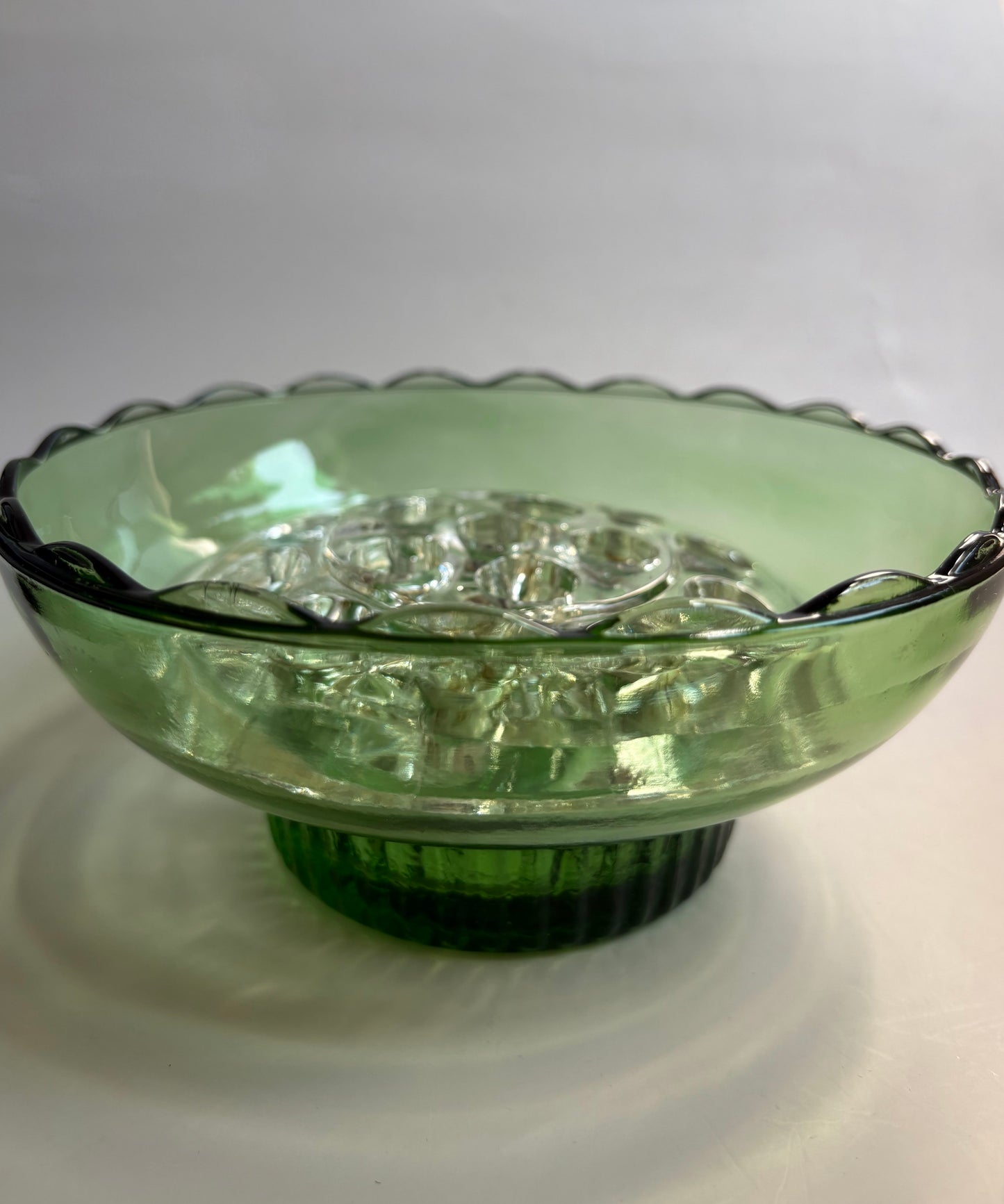 Vintage 16 Hole Glass Flower Frog