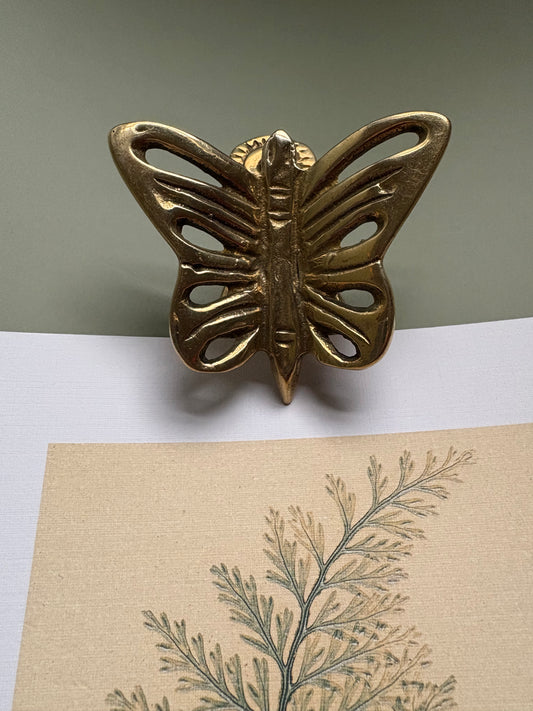 Vintage Brass Butterfly Clip