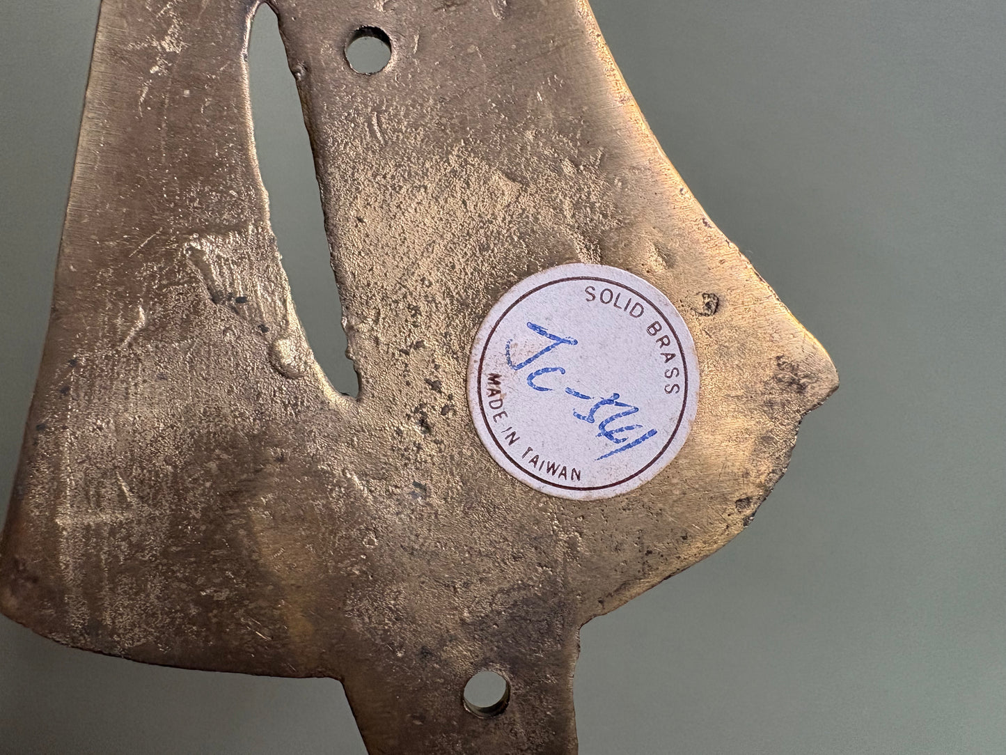 Vintage Brass Sailboat  Hook