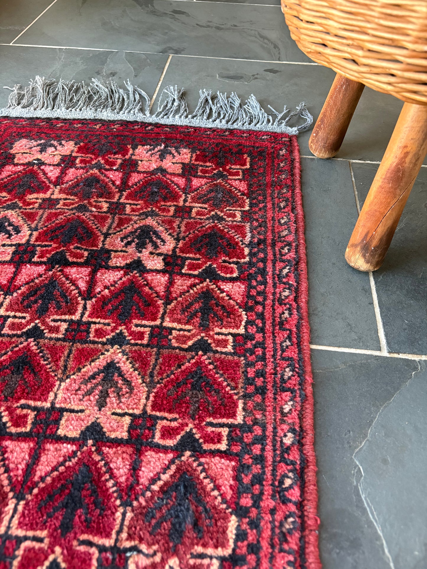 Vintage Woven Red Rug