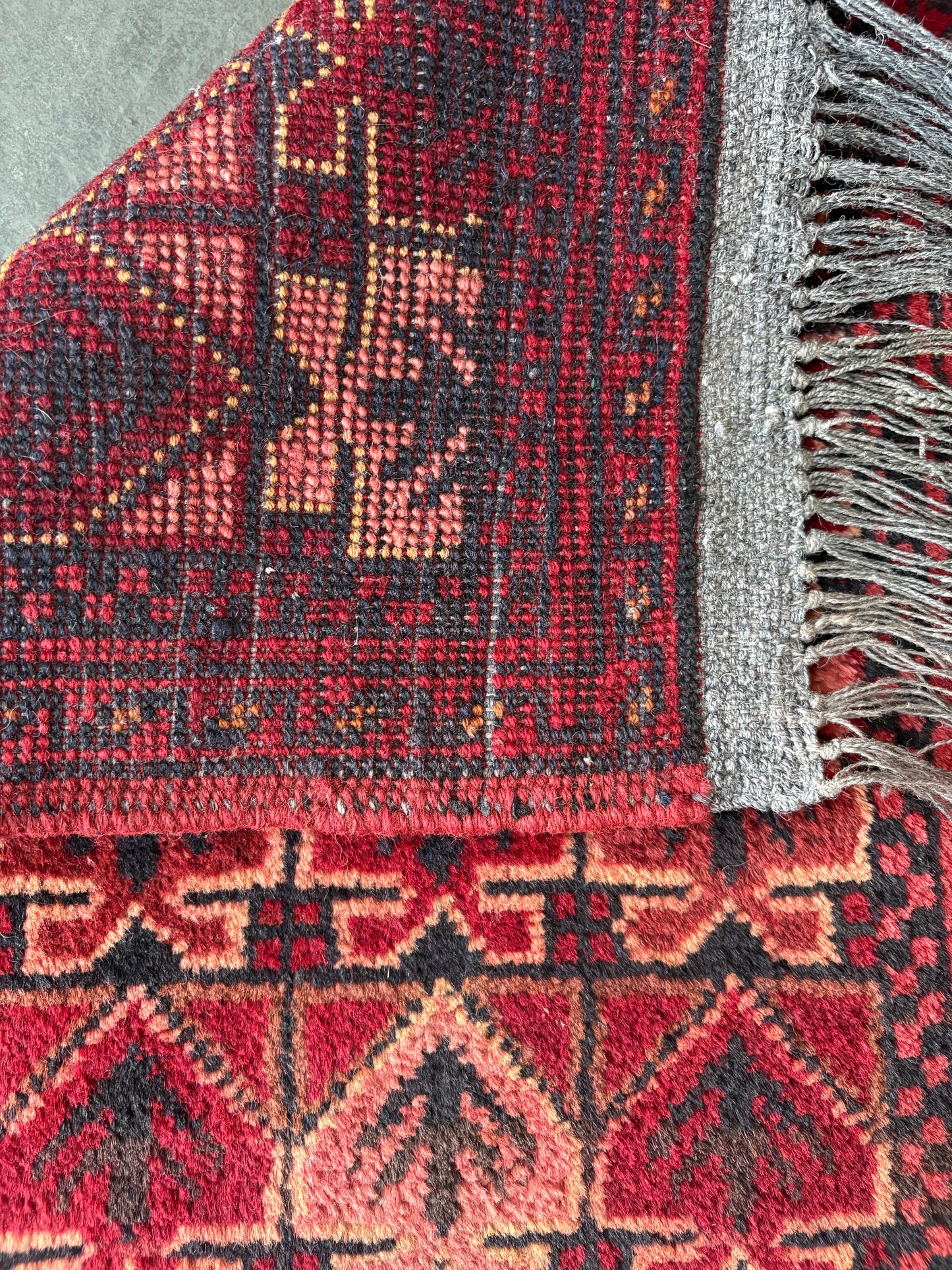 Vintage Woven Red Rug