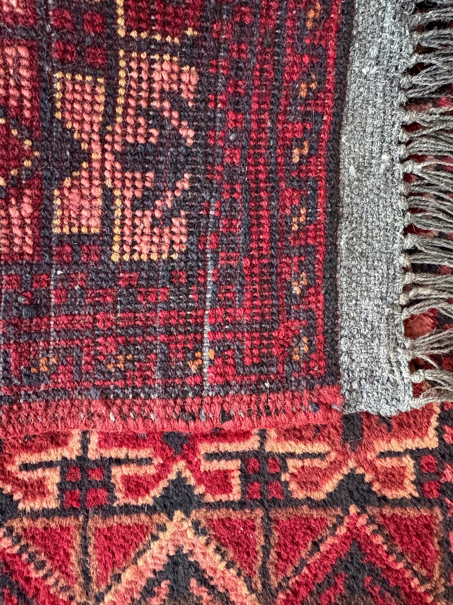 Vintage Woven Red Rug