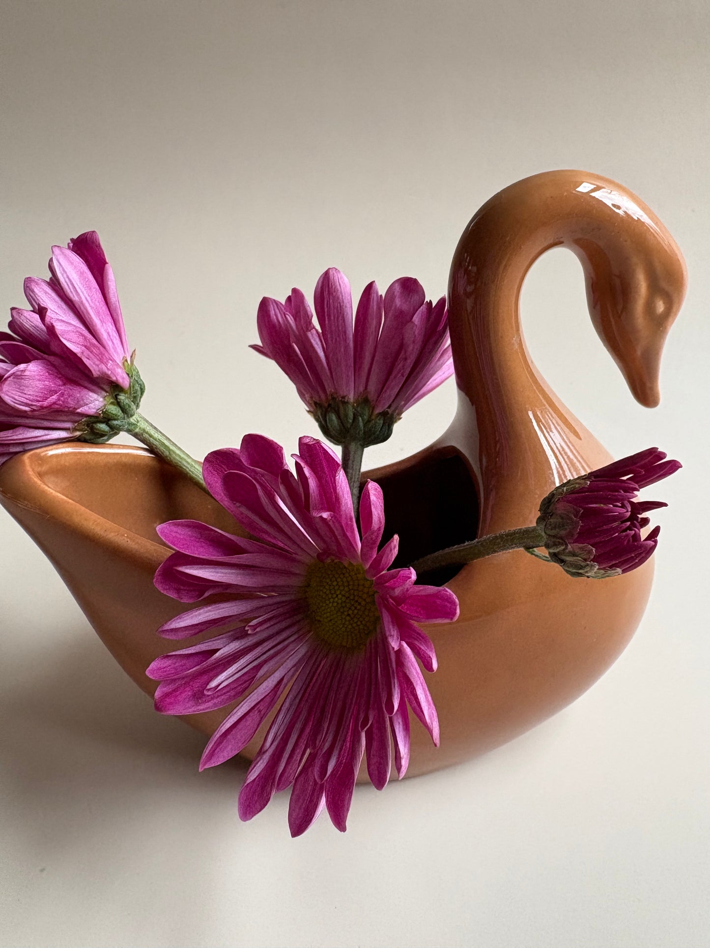 Vintage Swan Ceramic Planter