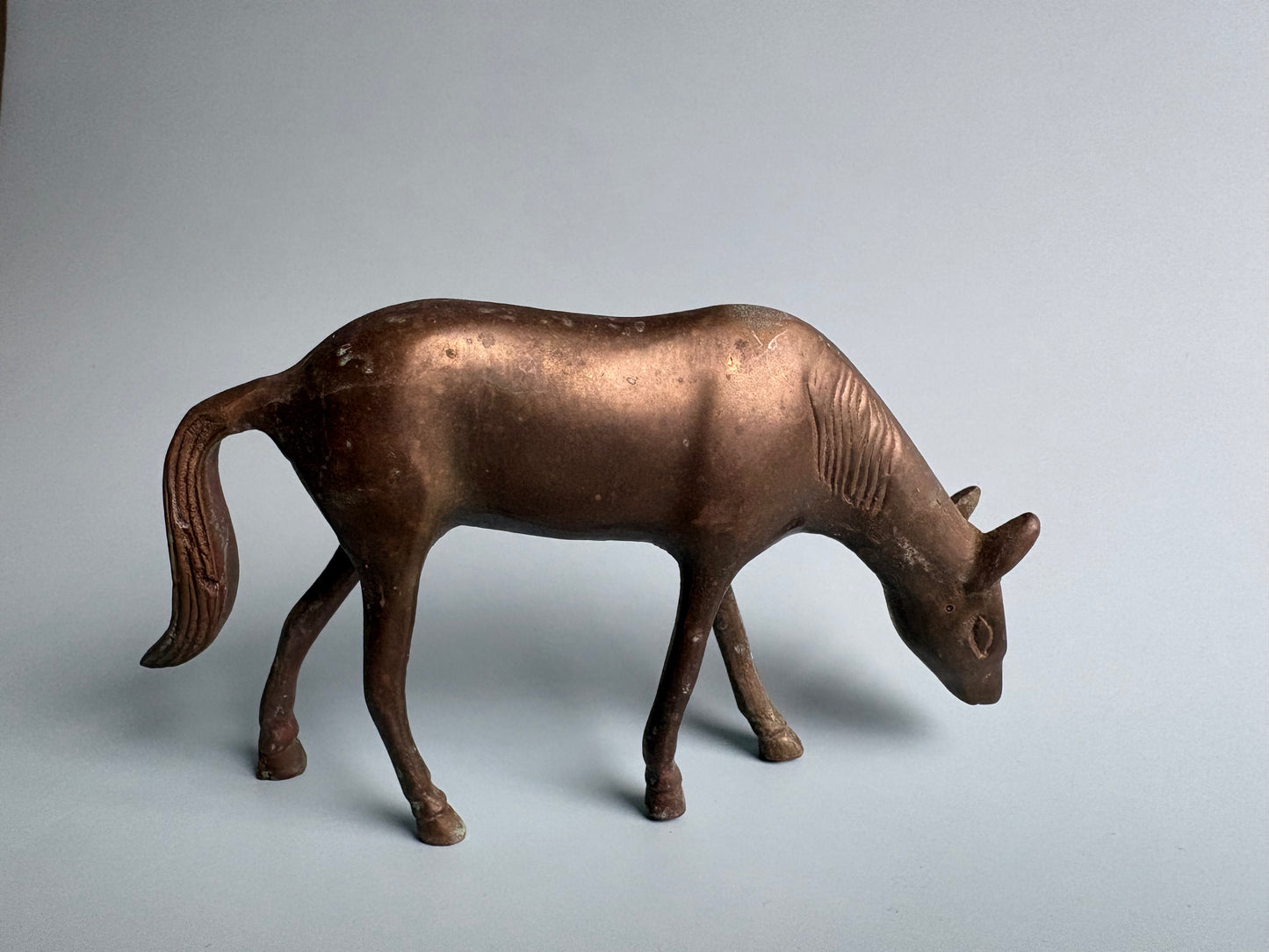 Small Vintage Brass Horse