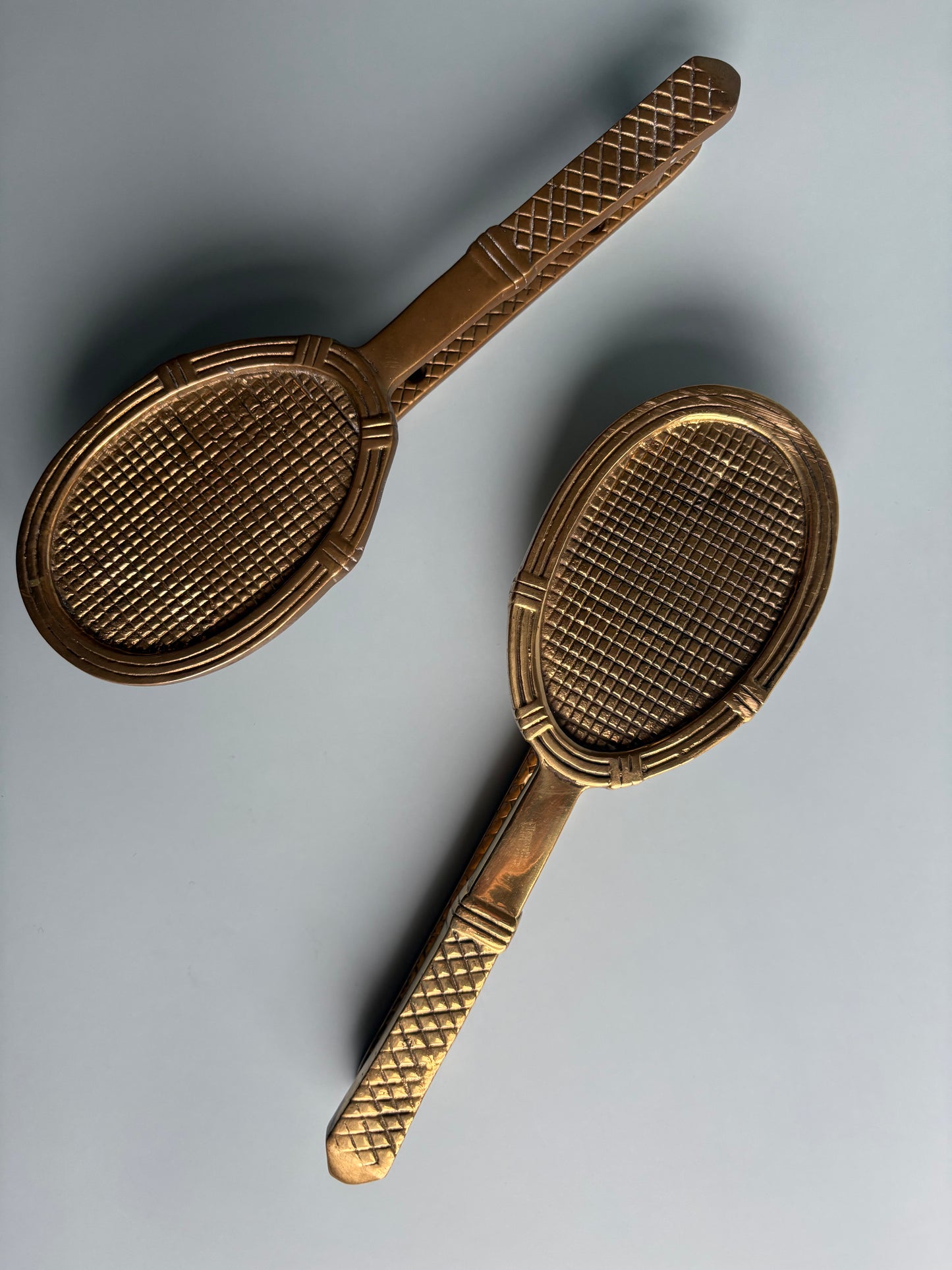 Vintage Brass Racket Door Knocker