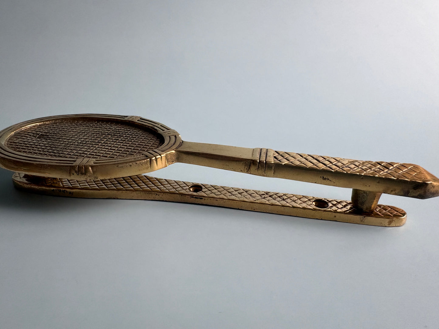 Vintage Brass Racket Door Knocker