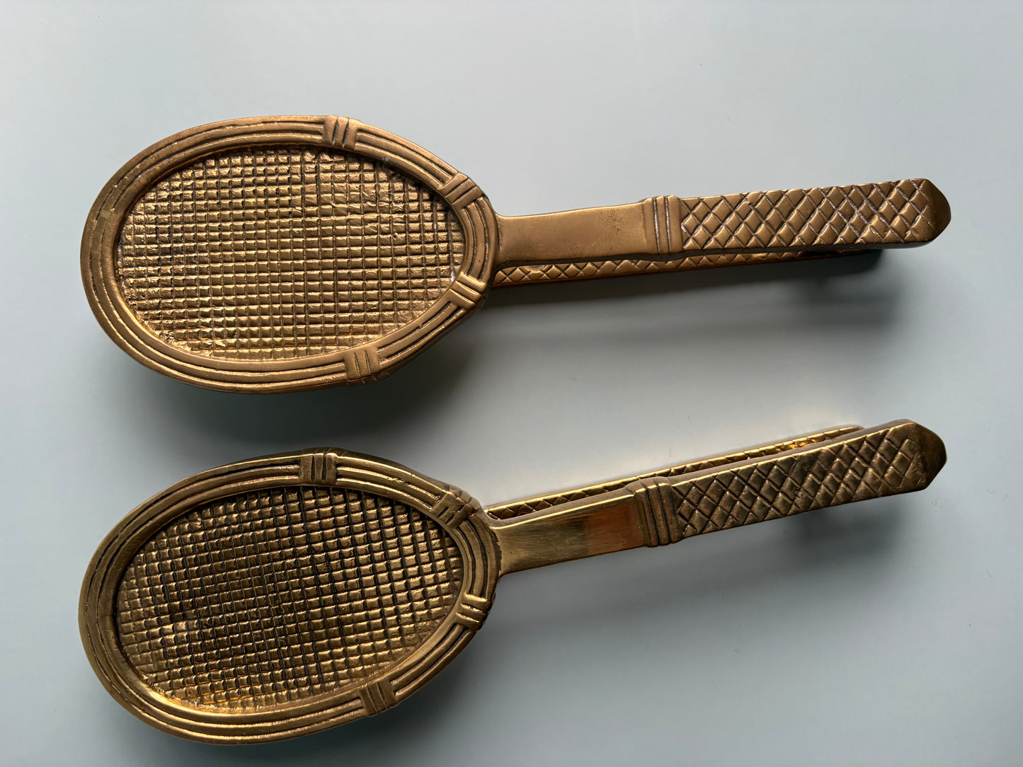 Vintage Brass Racket Door Knocker