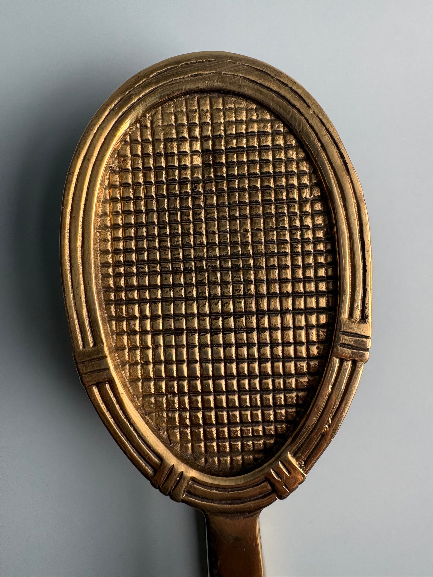 Vintage Brass Racket Door Knocker