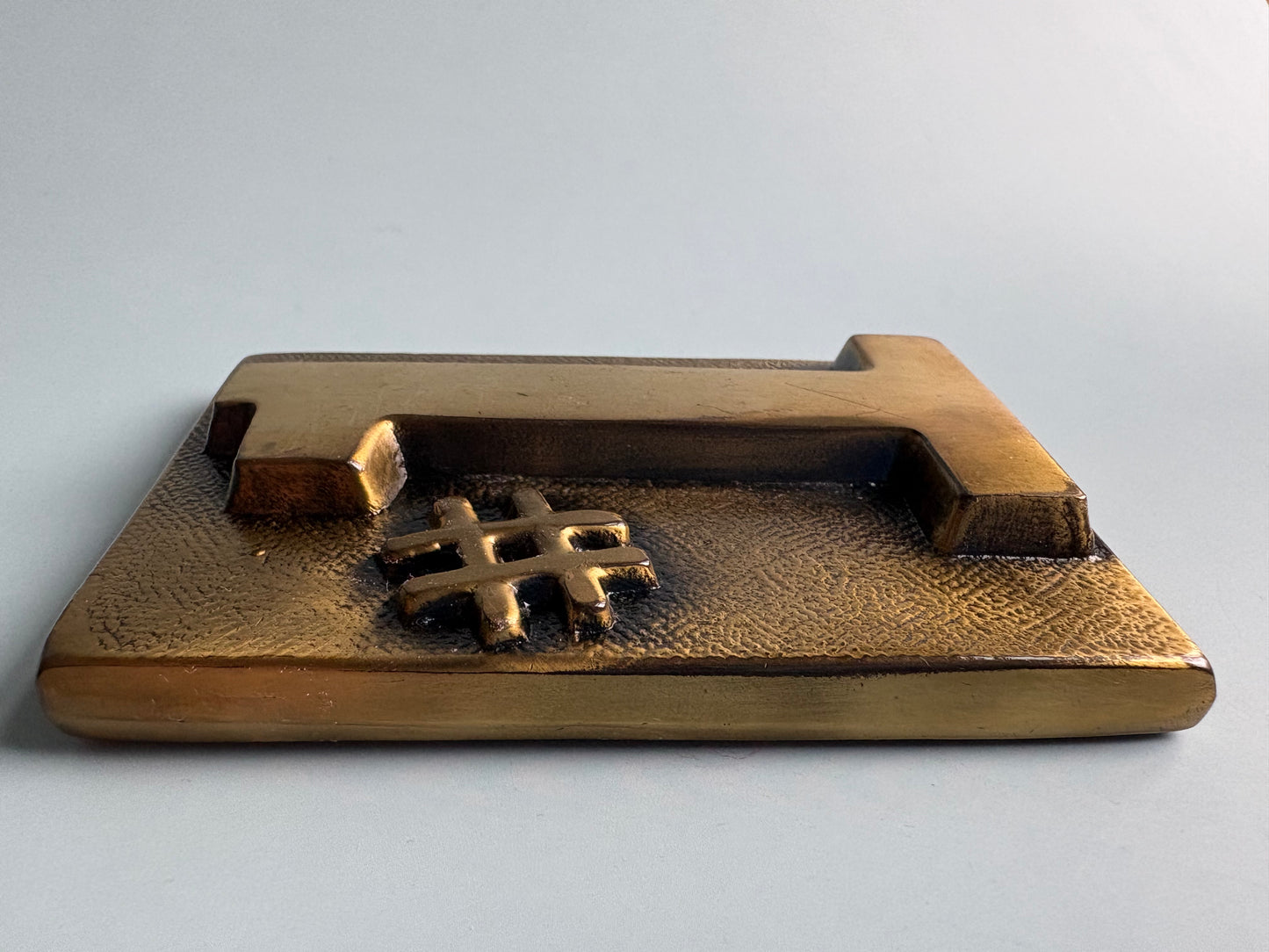 Vintage Brass #1 Paperweight