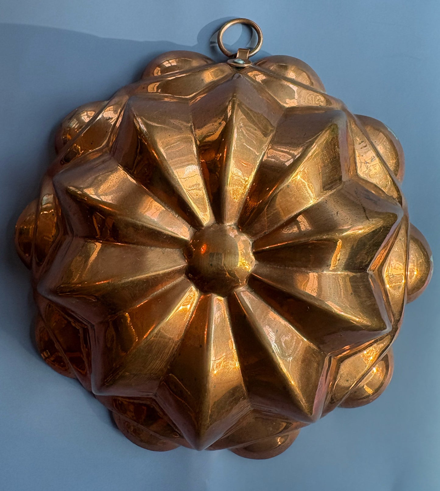 Vintage Round and Scalloped Copper Mold