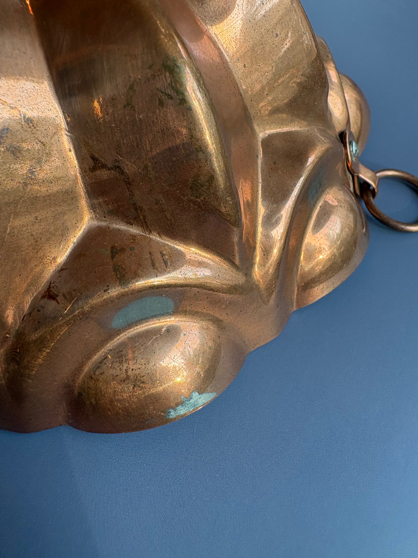 Vintage Round and Scalloped Copper Mold