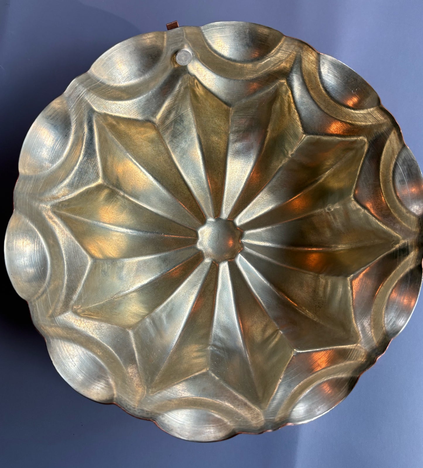 Vintage Round and Scalloped Copper Mold