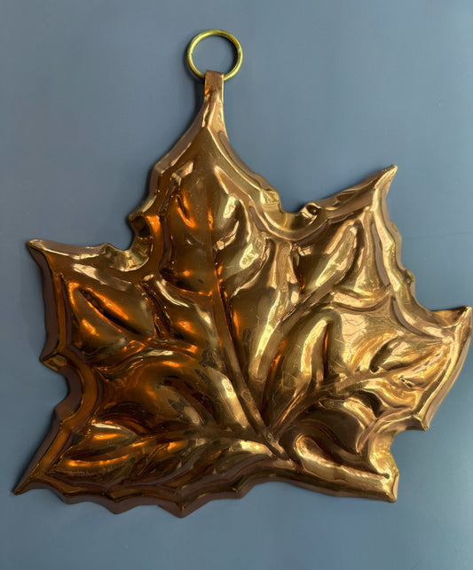 Vintage Copper Leaf Mold