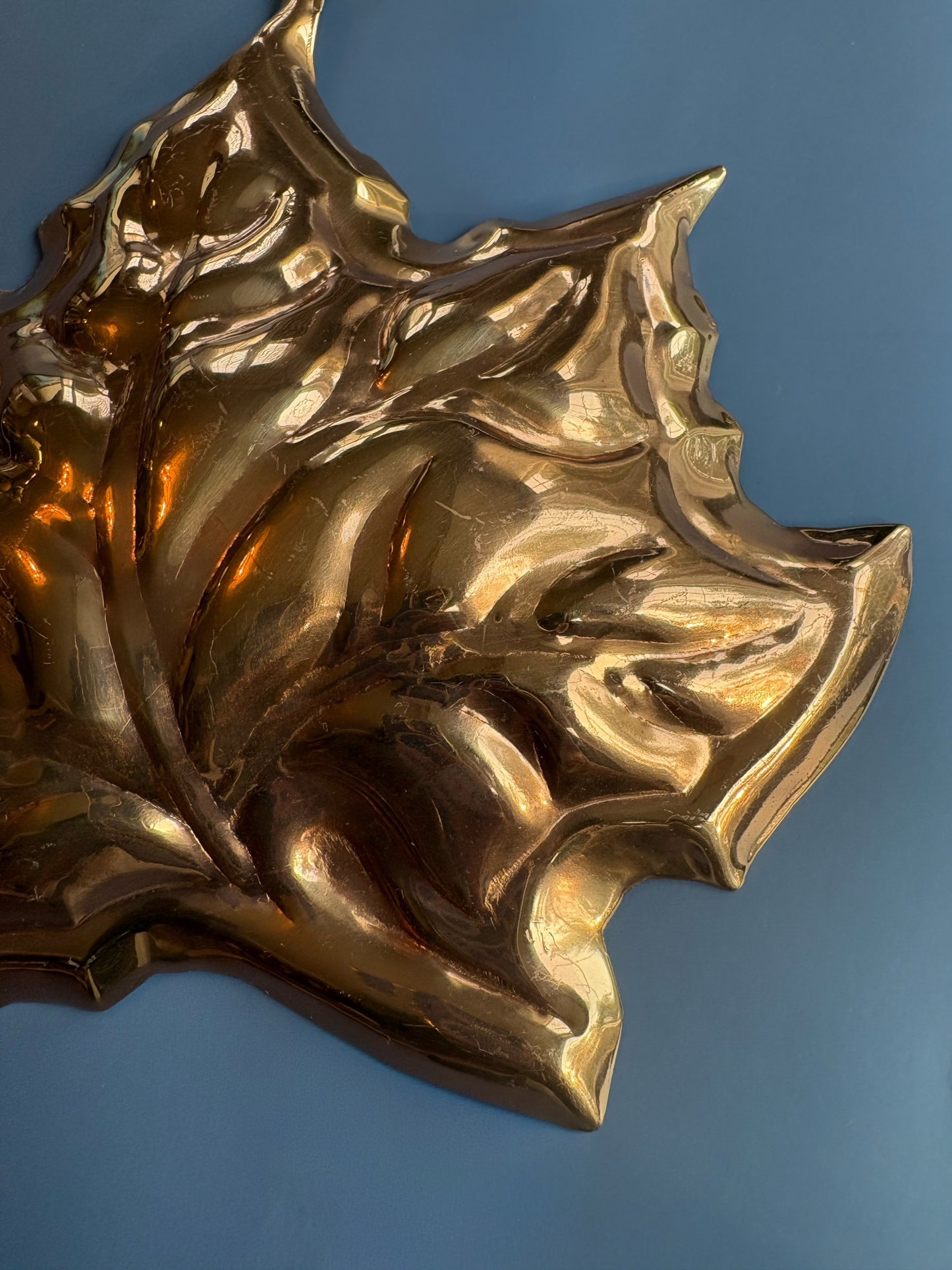 Vintage Copper Leaf Mold
