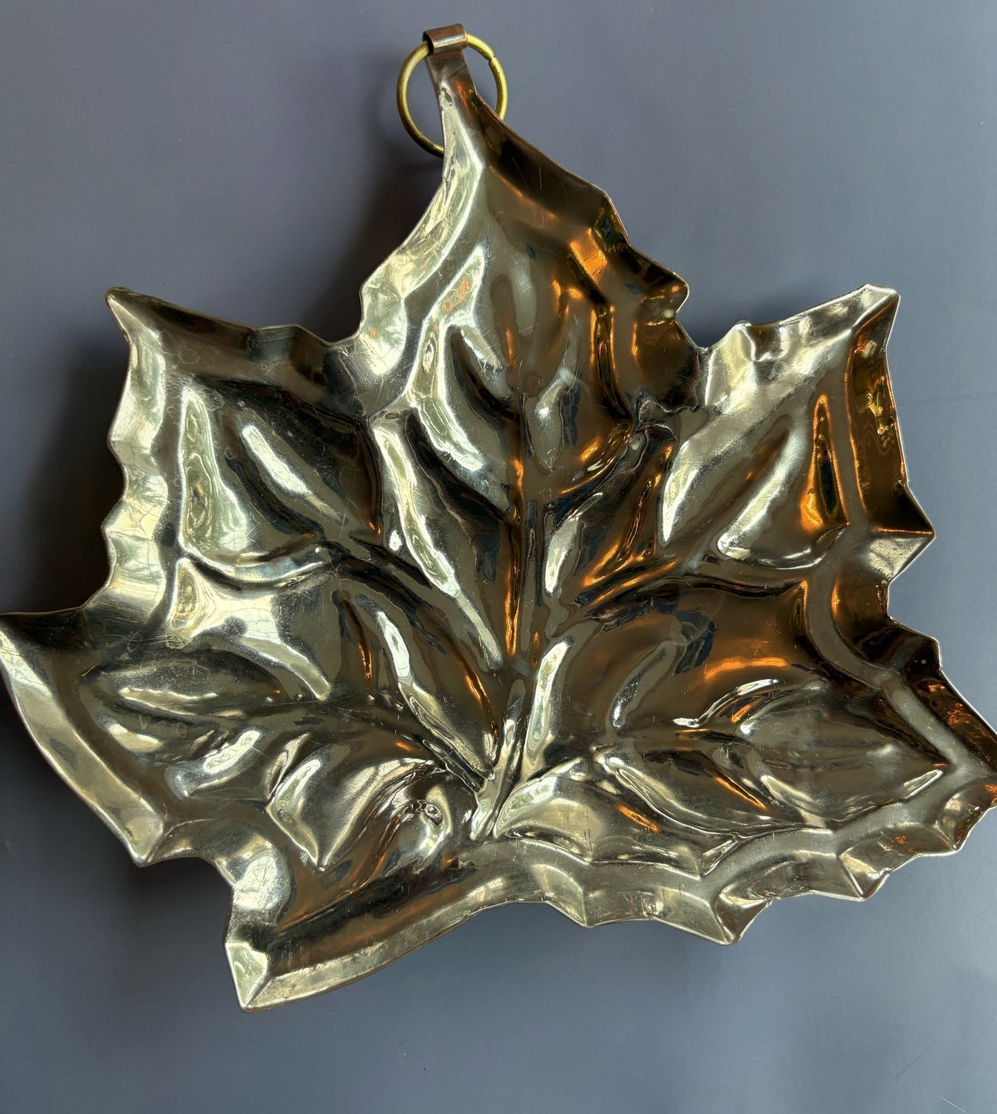 Vintage Copper Leaf Mold