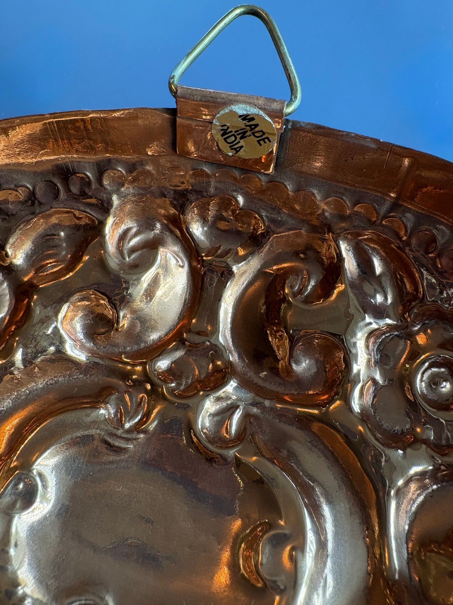 Vintage Oval Floral Copper Mold
