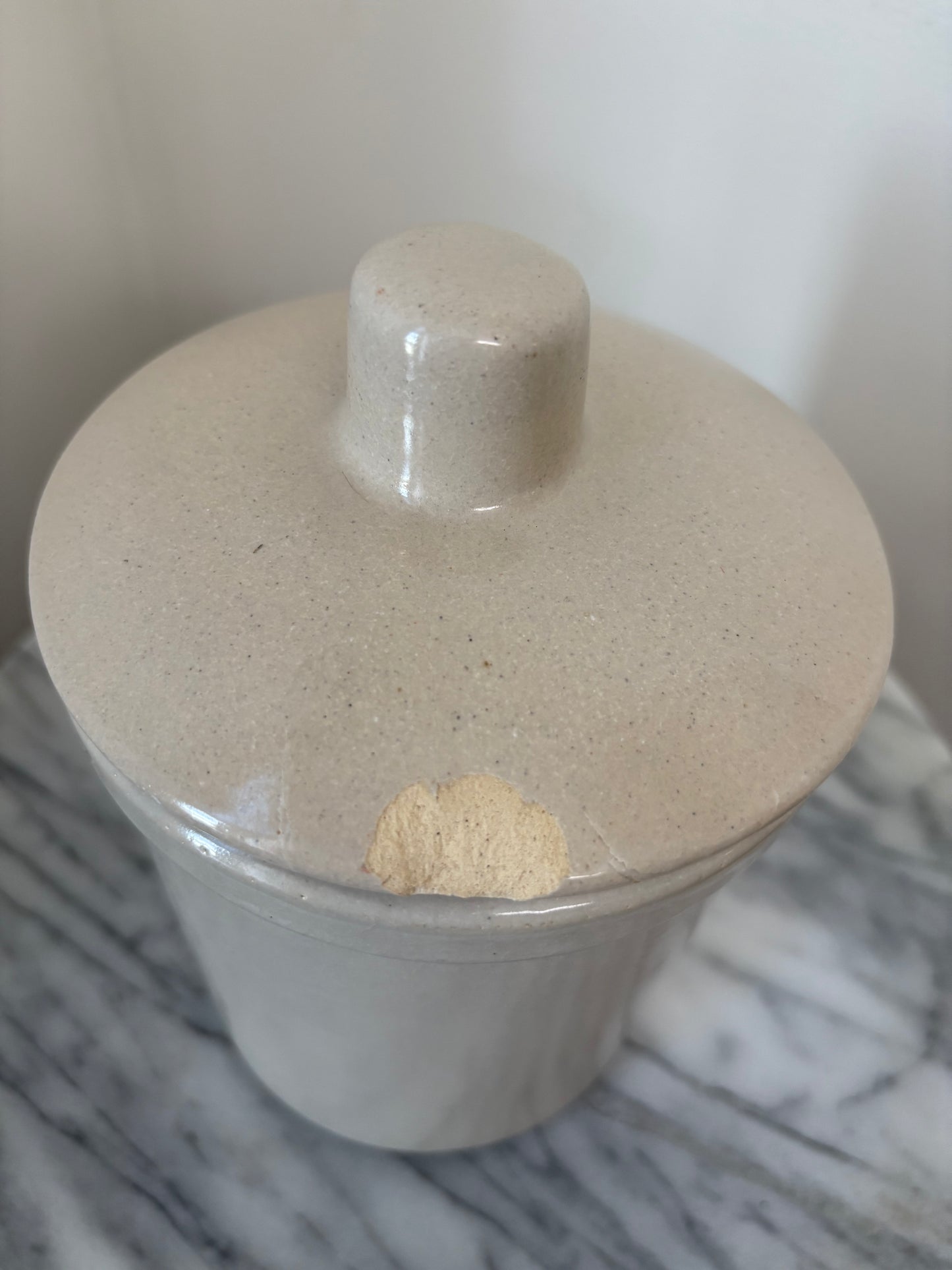 Vintage Lidded Crock
