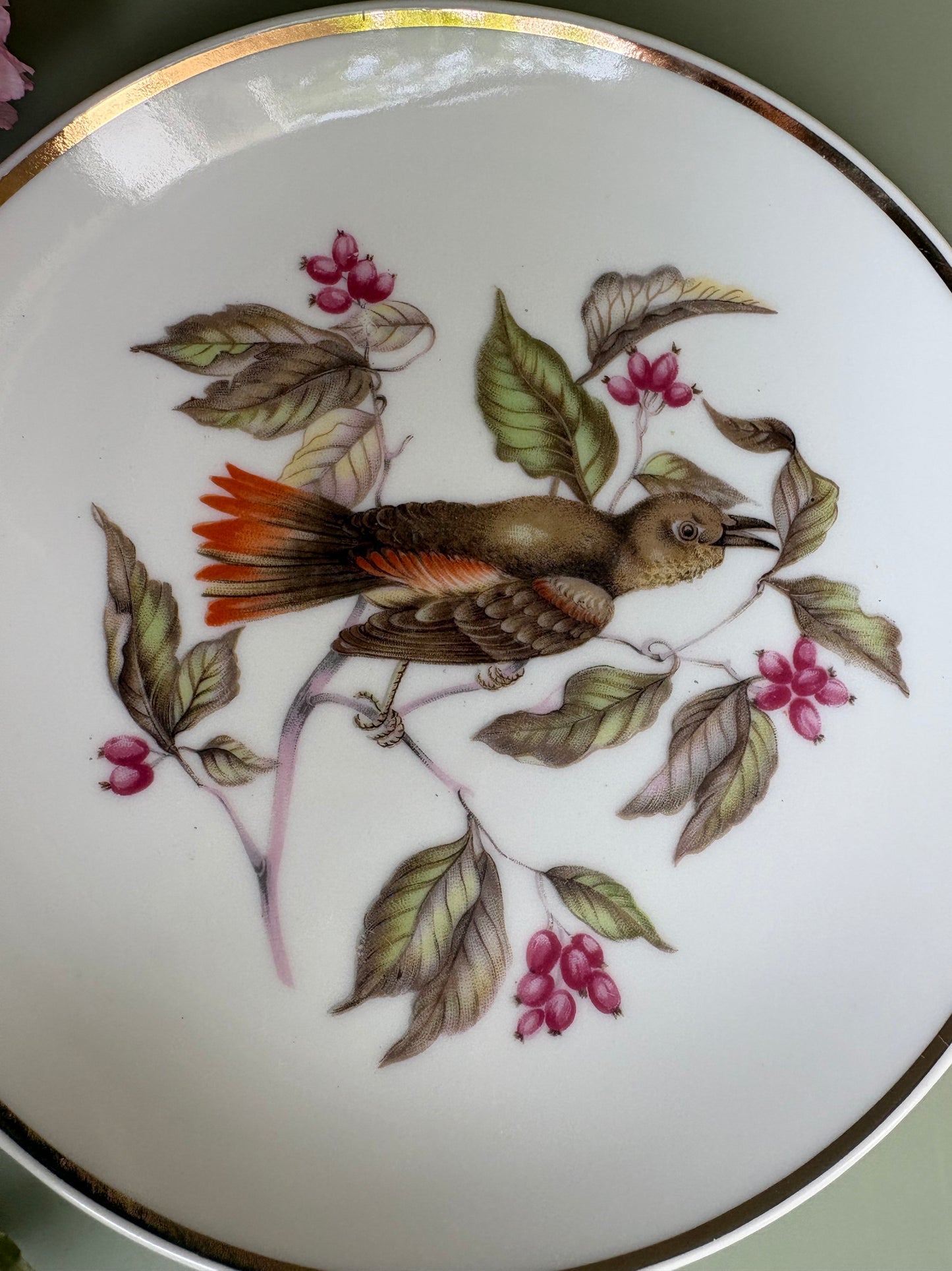 Vintage Decorative Finch Plate