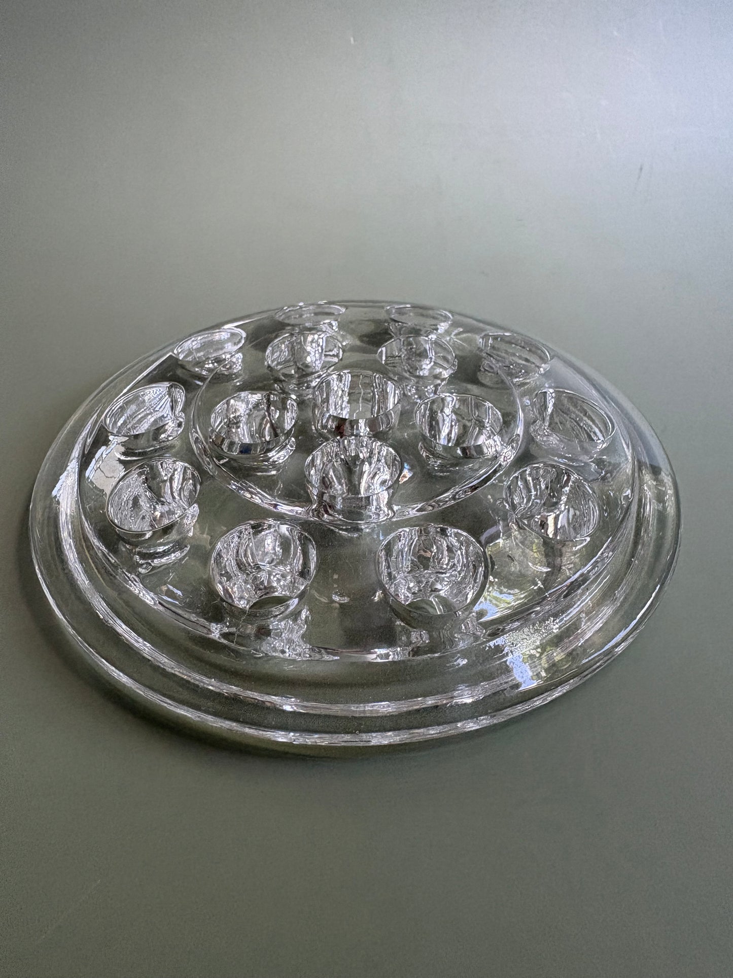 Vintage Glass Flower Frog
