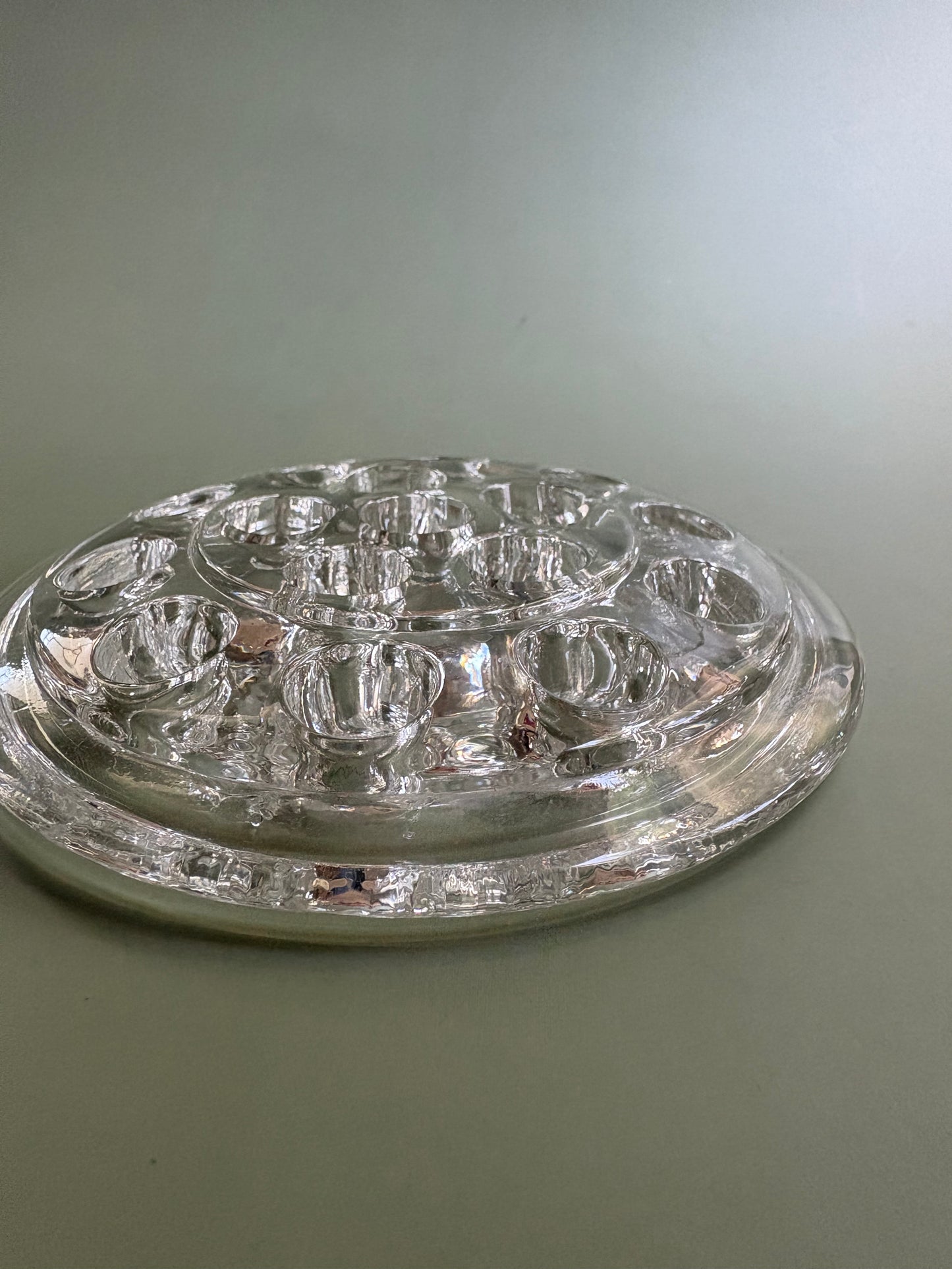 Vintage Glass Flower Frog