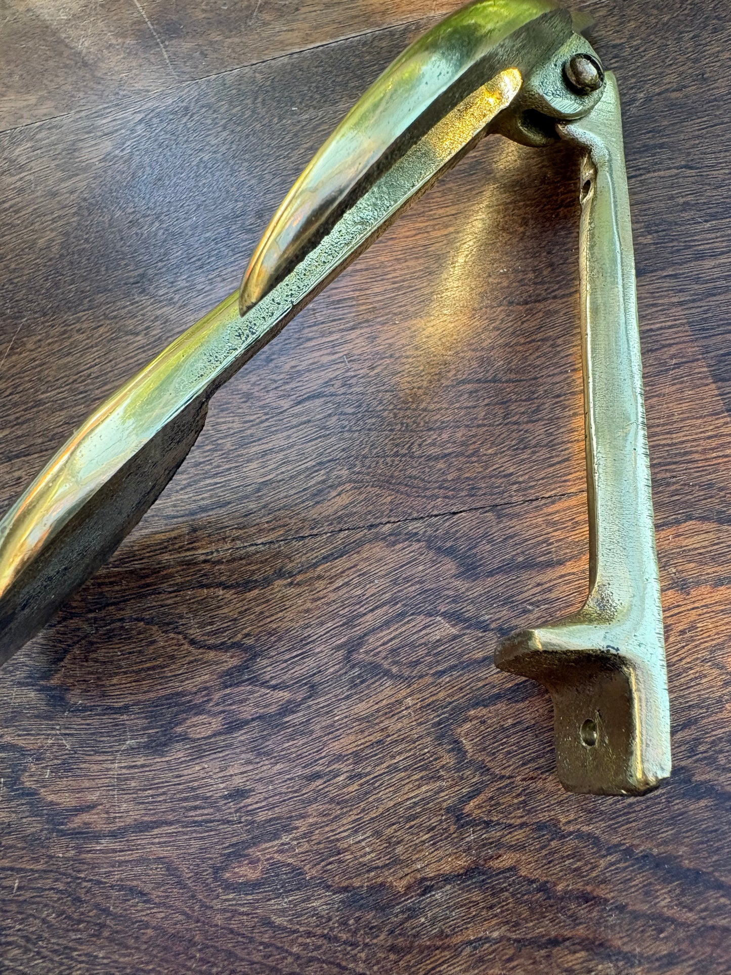 Vintage Brass Musical Note Door Knocker