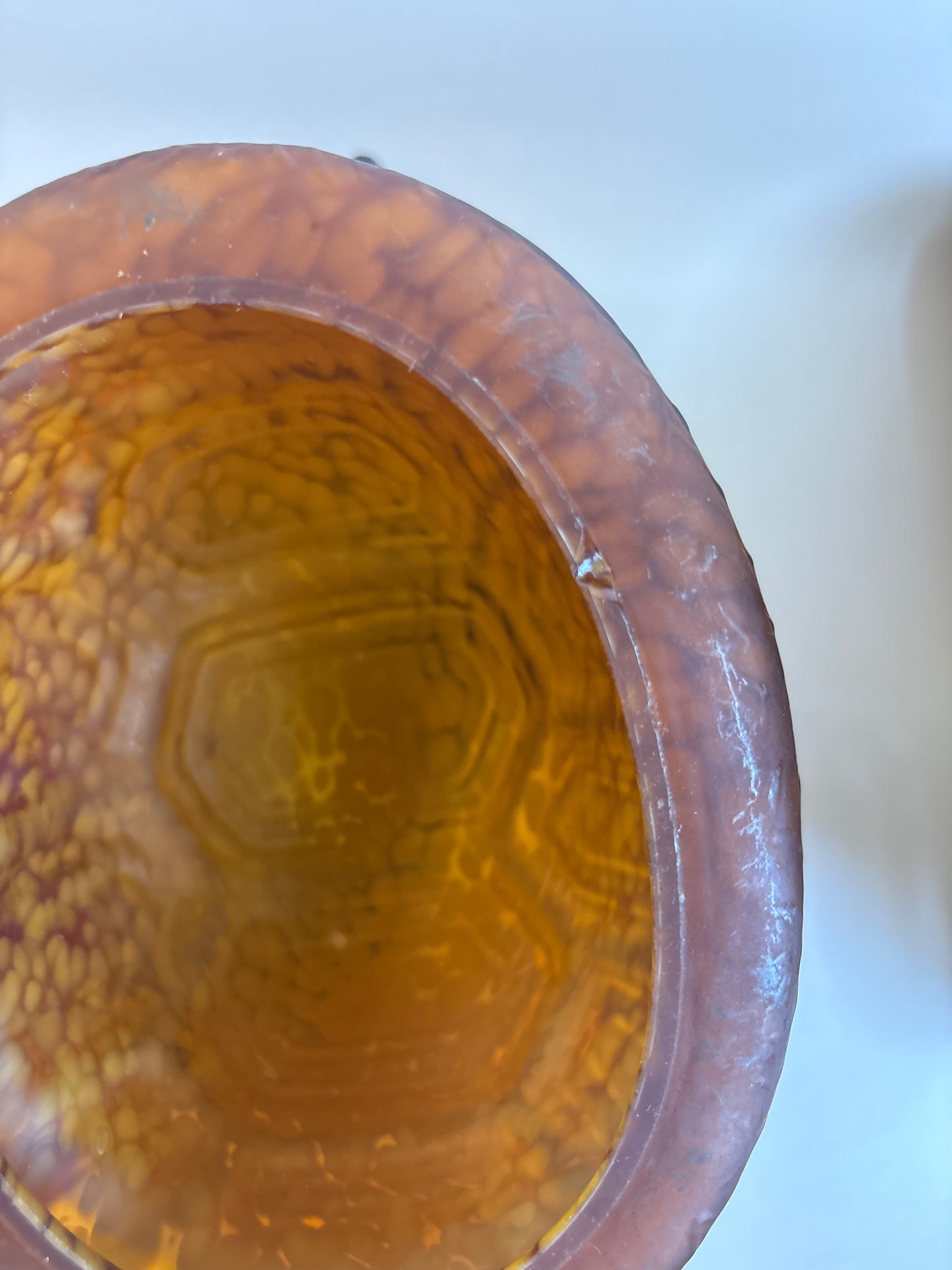 Metal and Glass Turtle Lamp