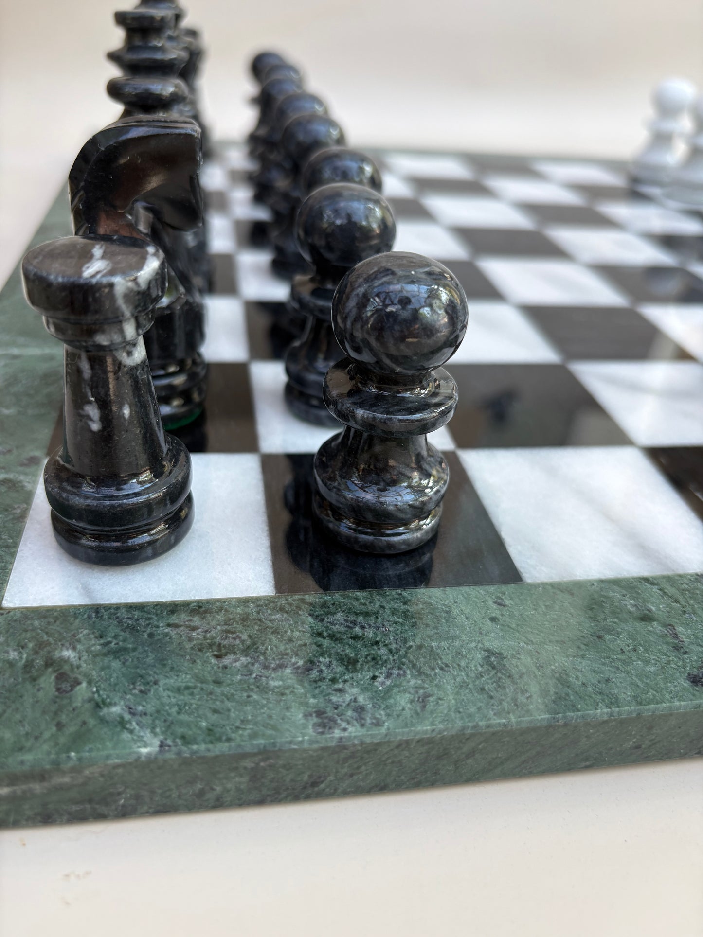 Vintage Marble Chess Set