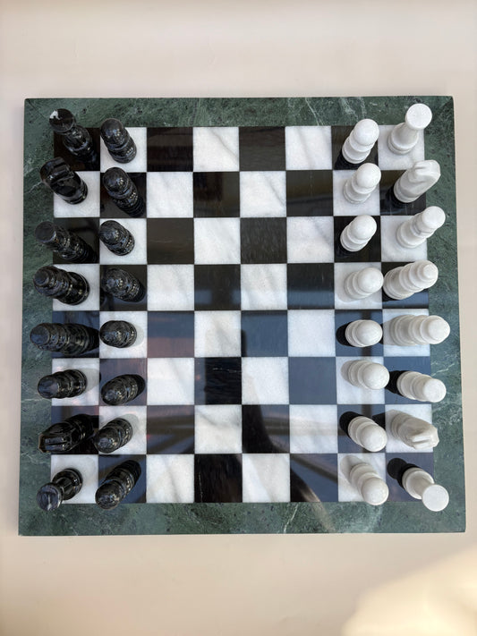 Vintage Marble Chess Set