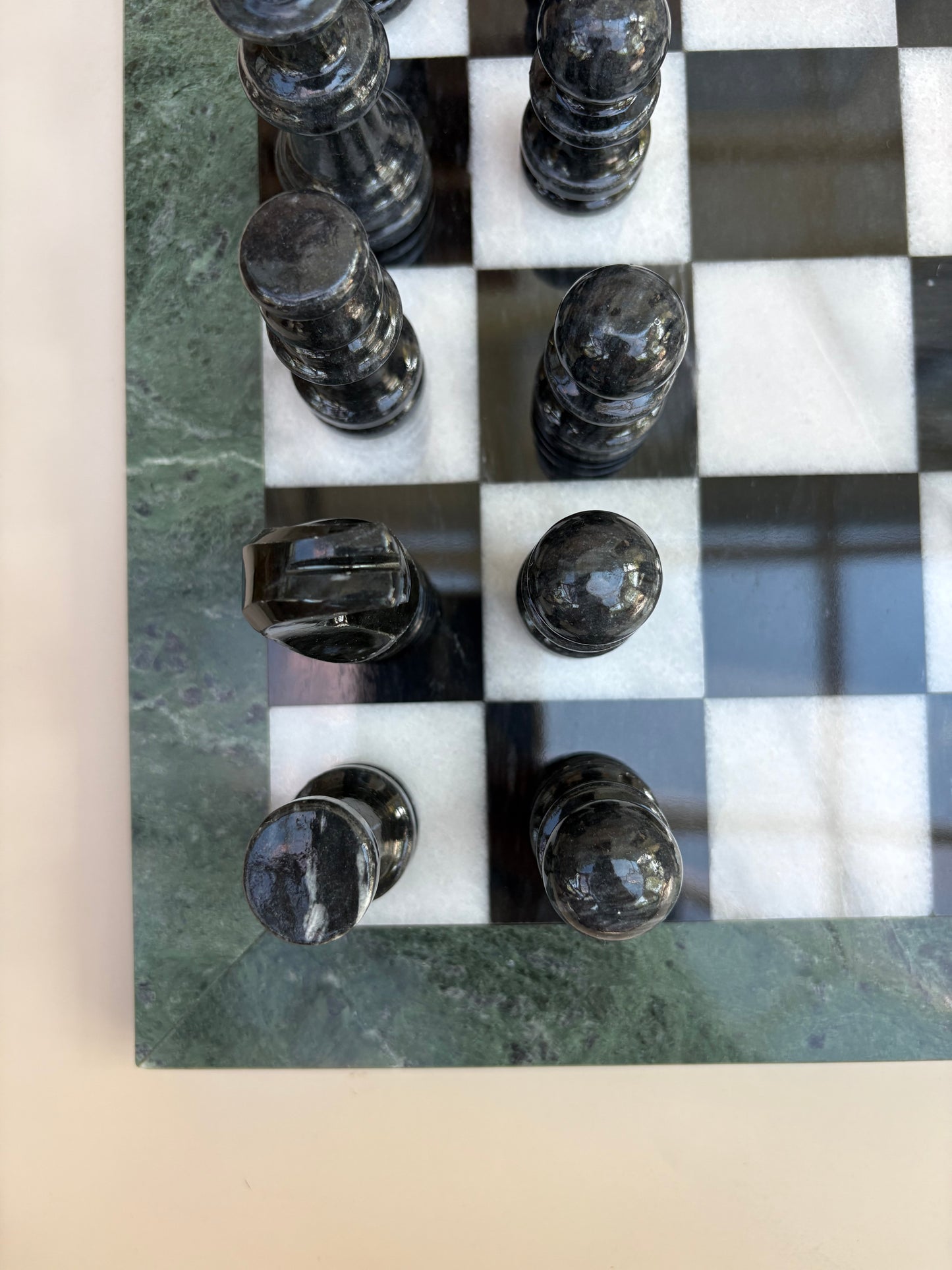 Vintage Marble Chess Set