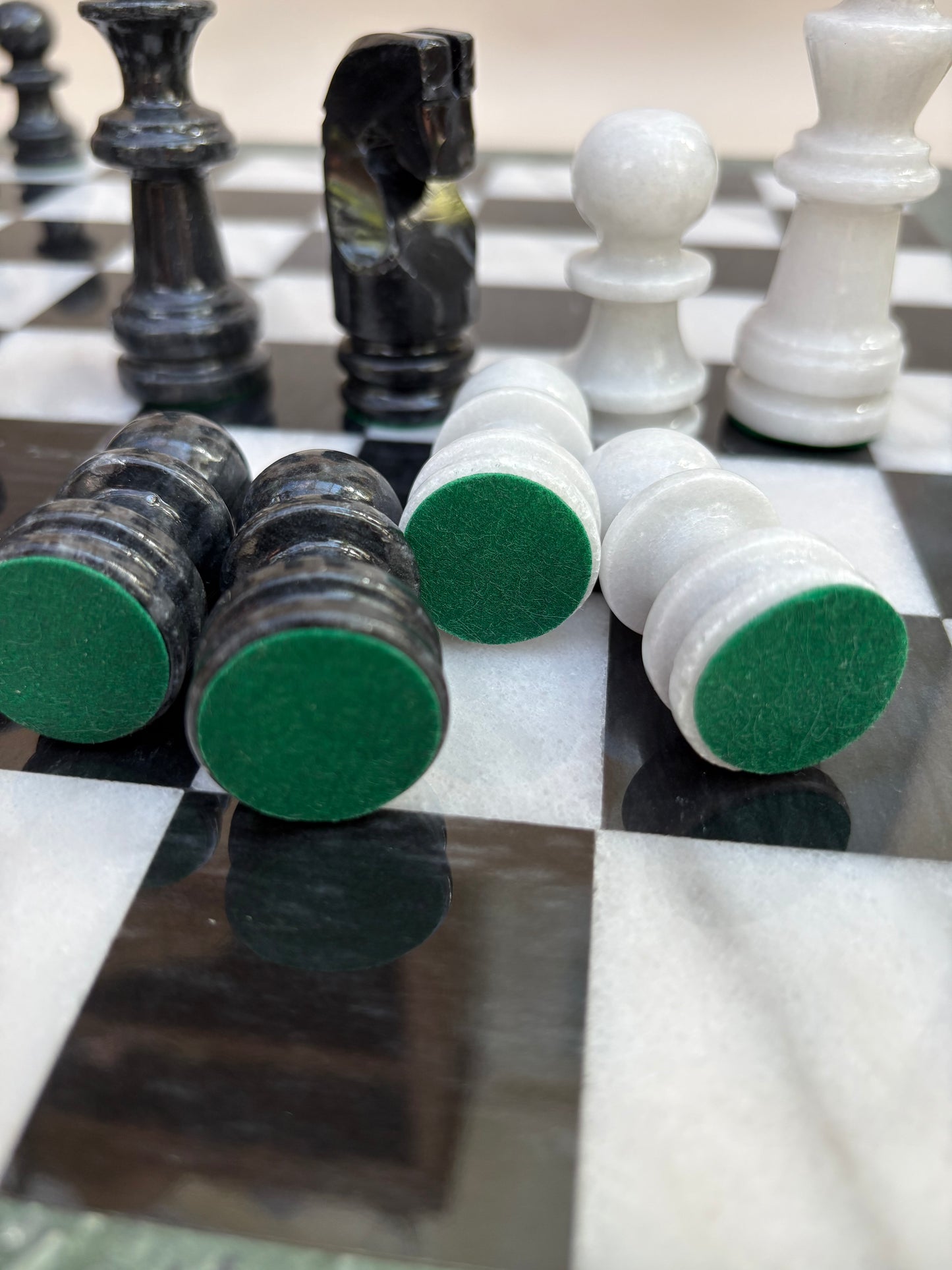 Vintage Marble Chess Set