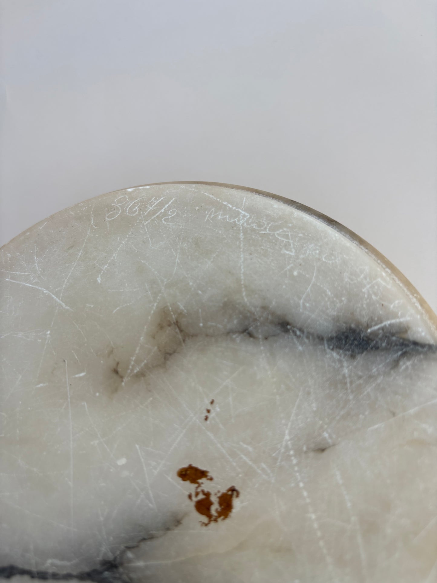 Vintage Alabaster Lidded Dish