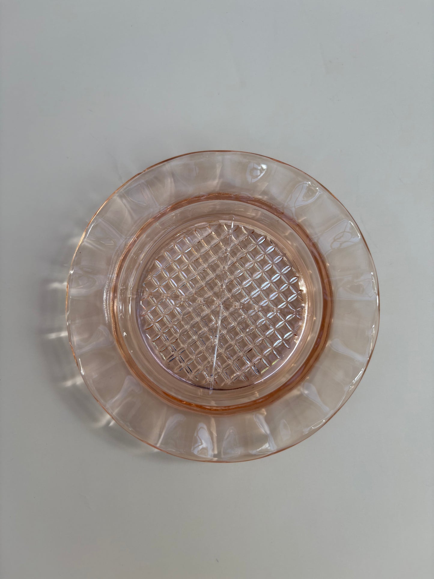 Vintage Pink Glass Dish