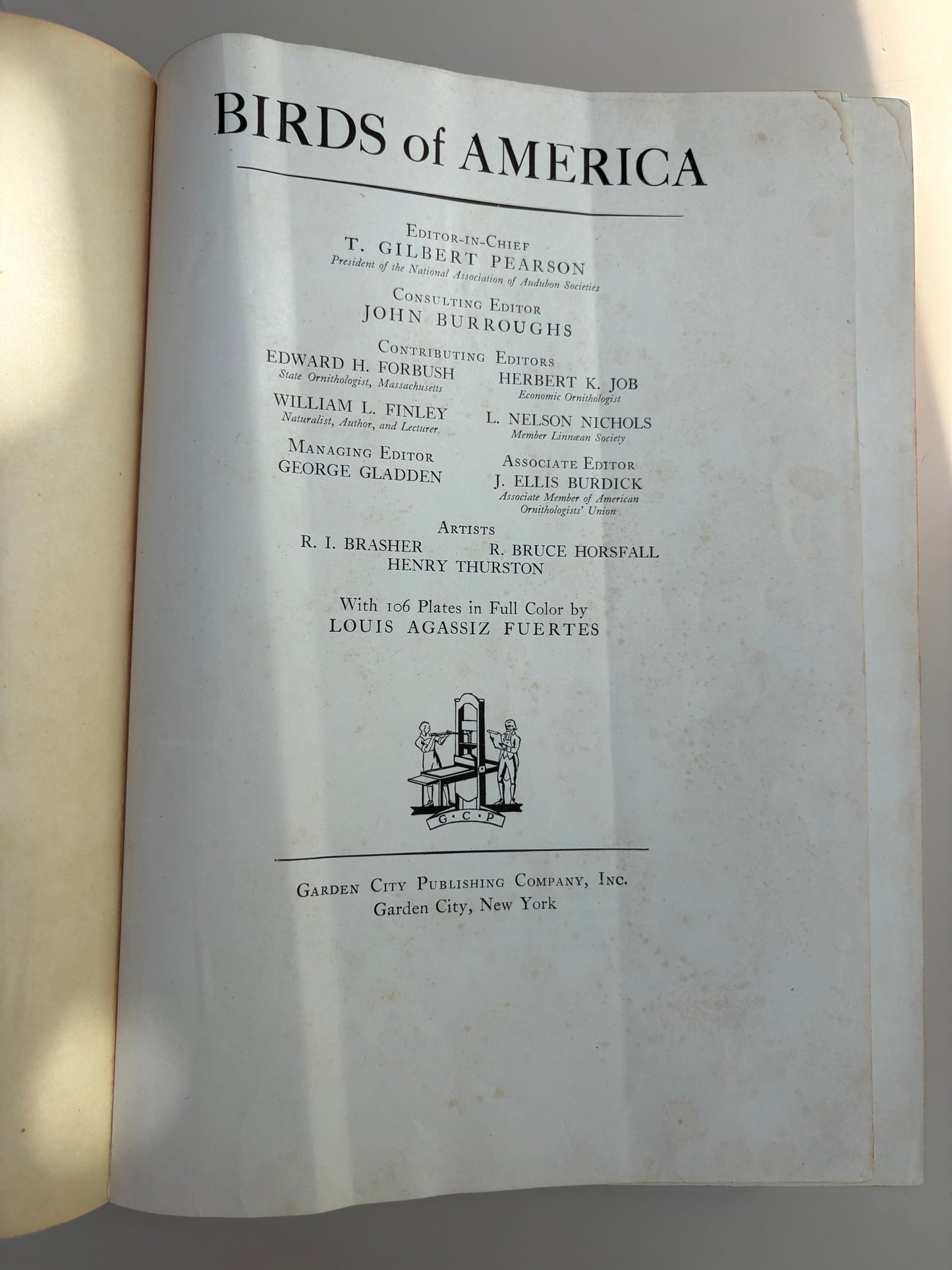 1936 Edition of Birds of America