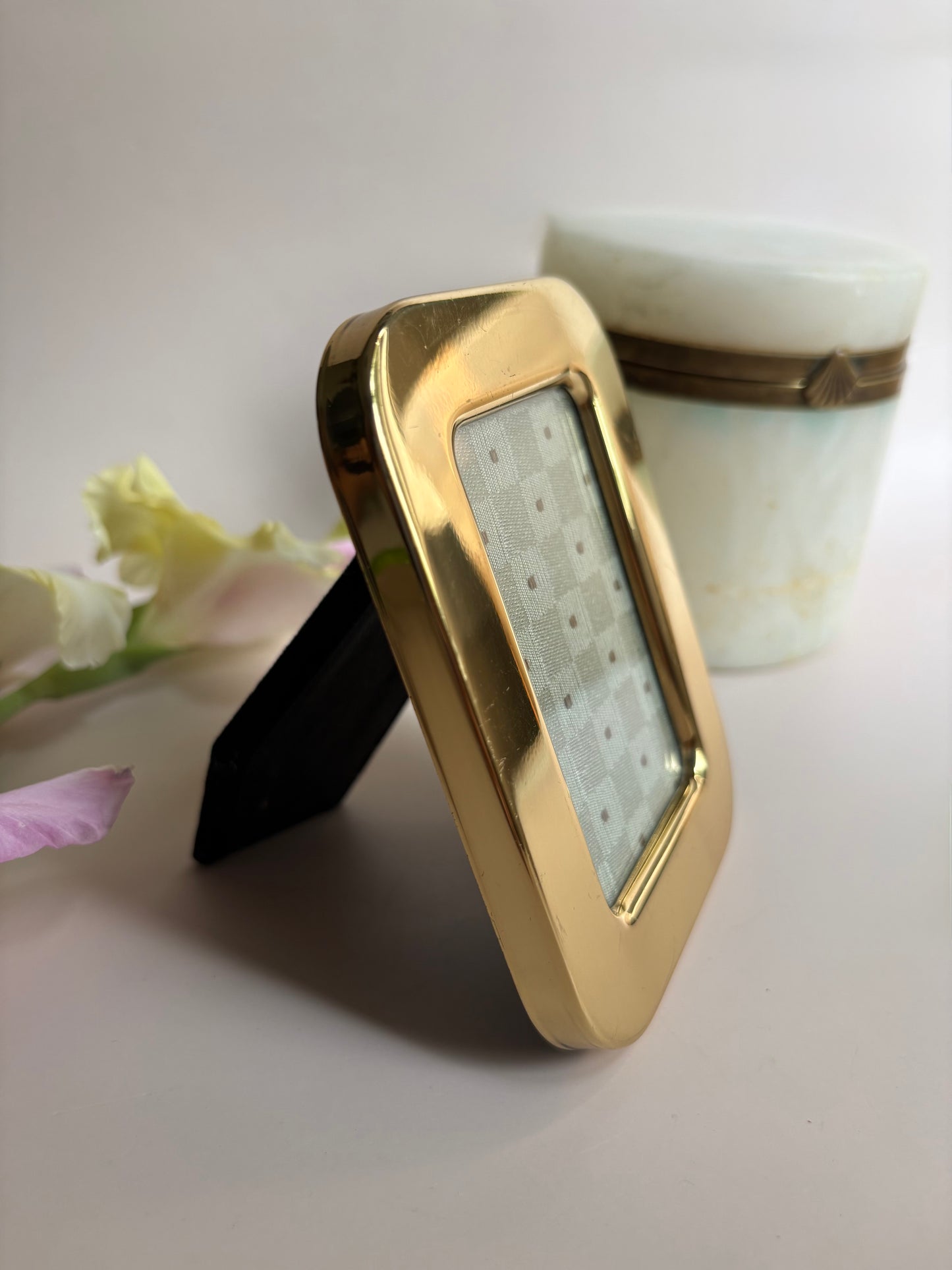 Vintage Brass Mini Picture Frame