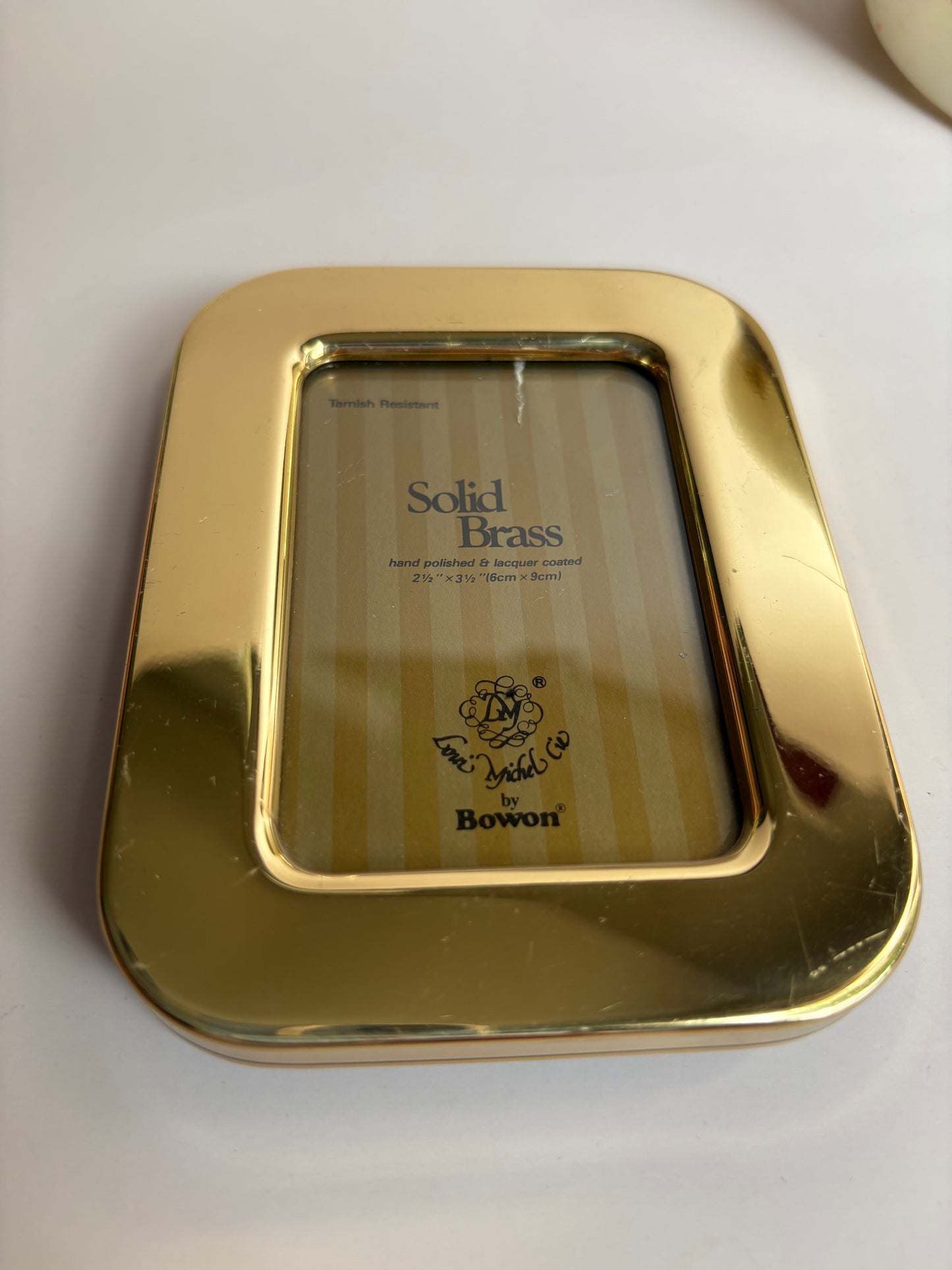 Vintage Brass Mini Picture Frame