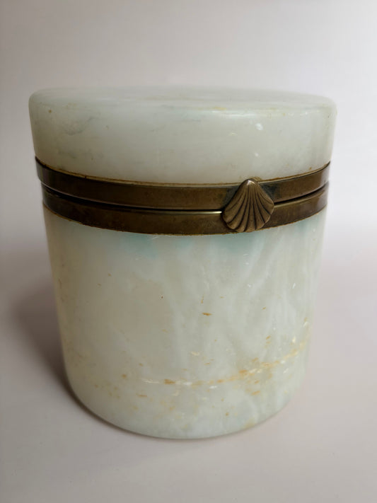 Vintage Alabaster Trinket Box