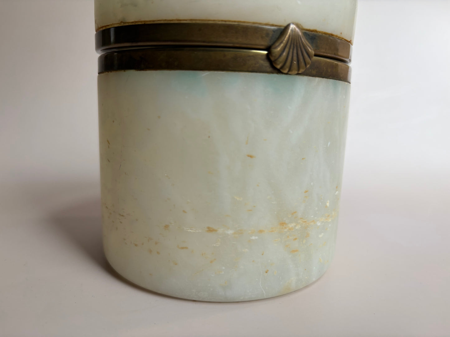 Vintage Alabaster Trinket Box