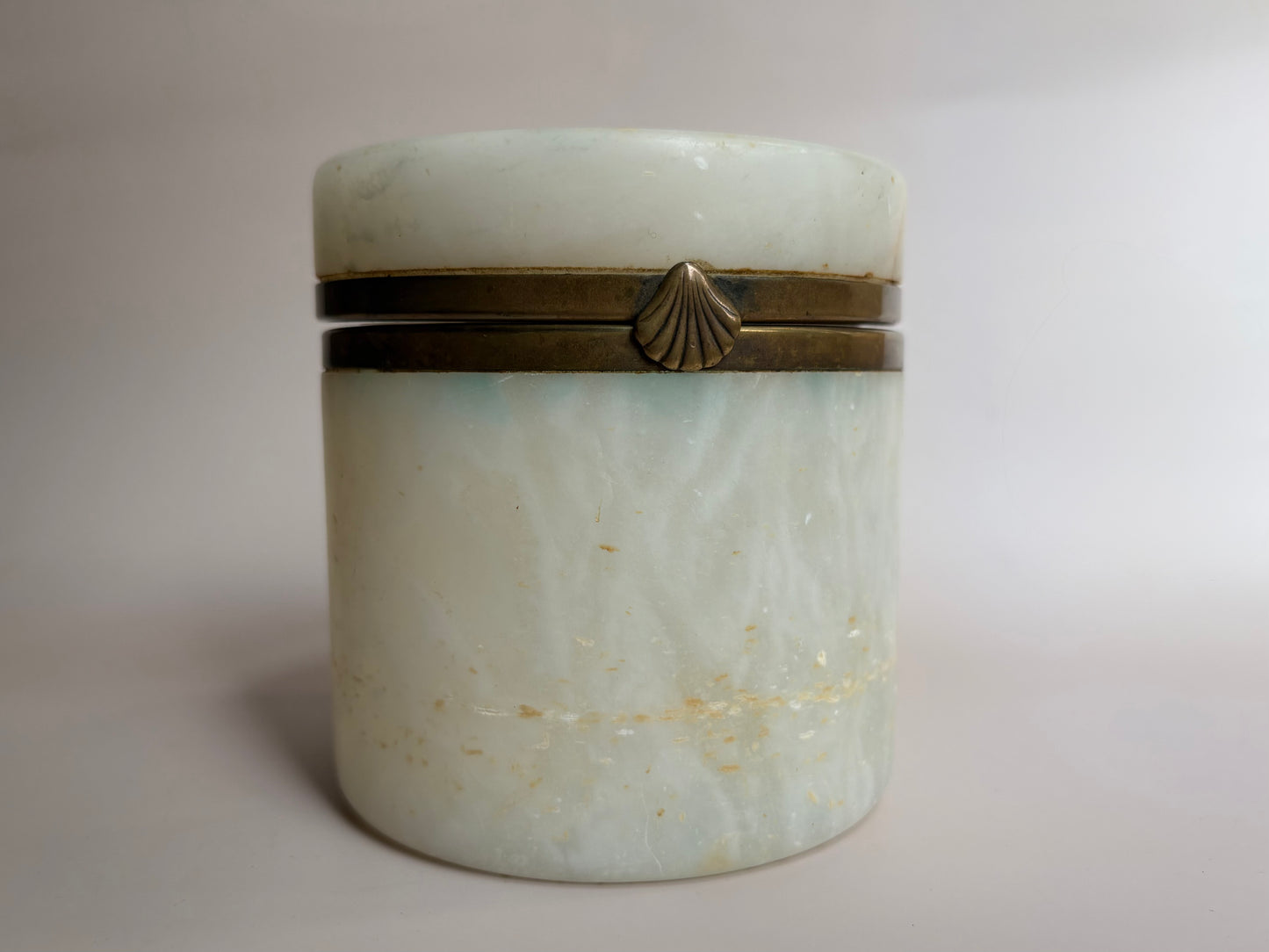 Vintage Alabaster Trinket Box