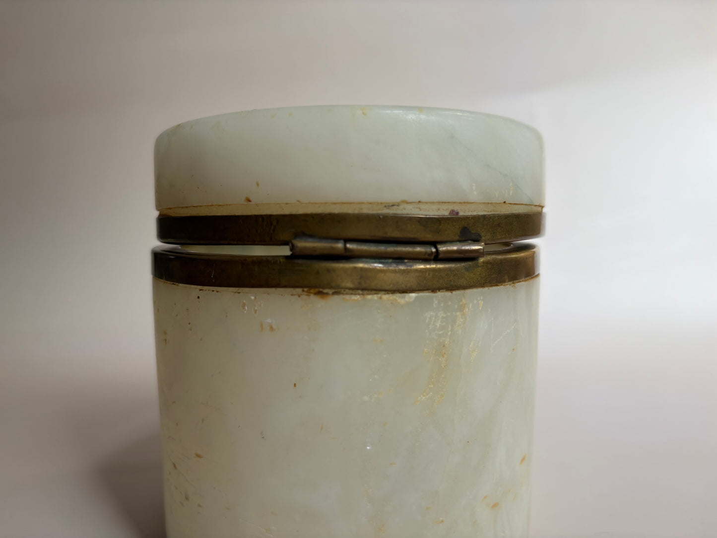 Vintage Alabaster Trinket Box