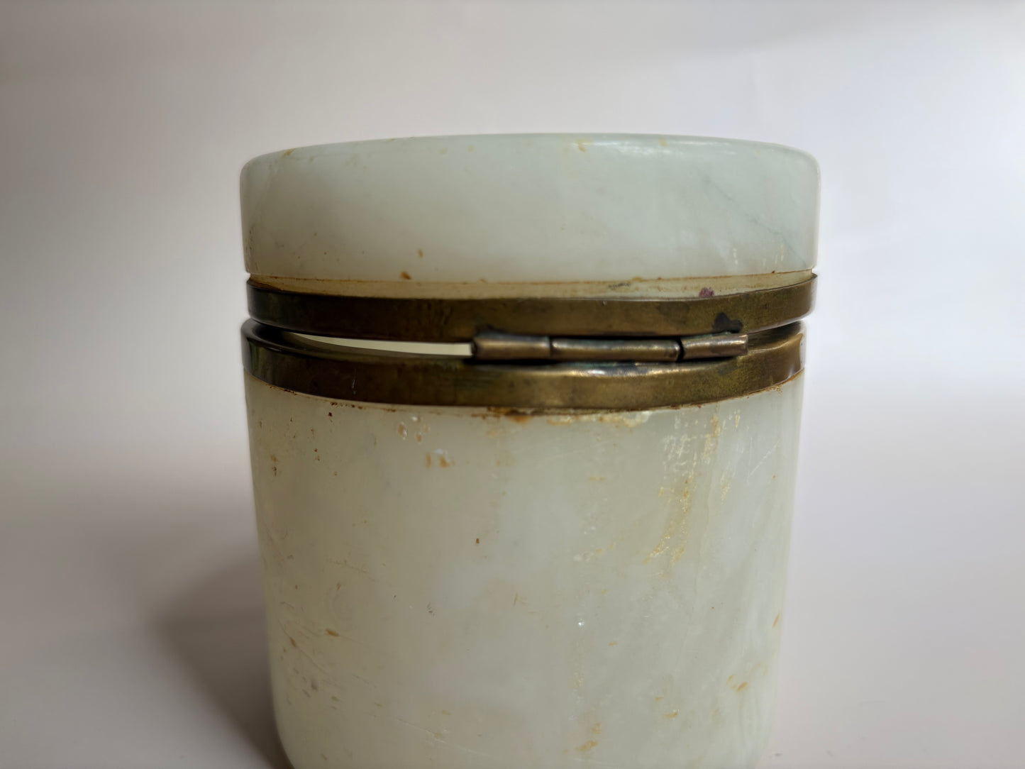 Vintage Alabaster Trinket Box