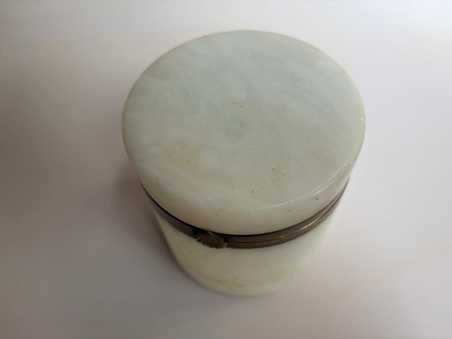 Vintage Alabaster Trinket Box
