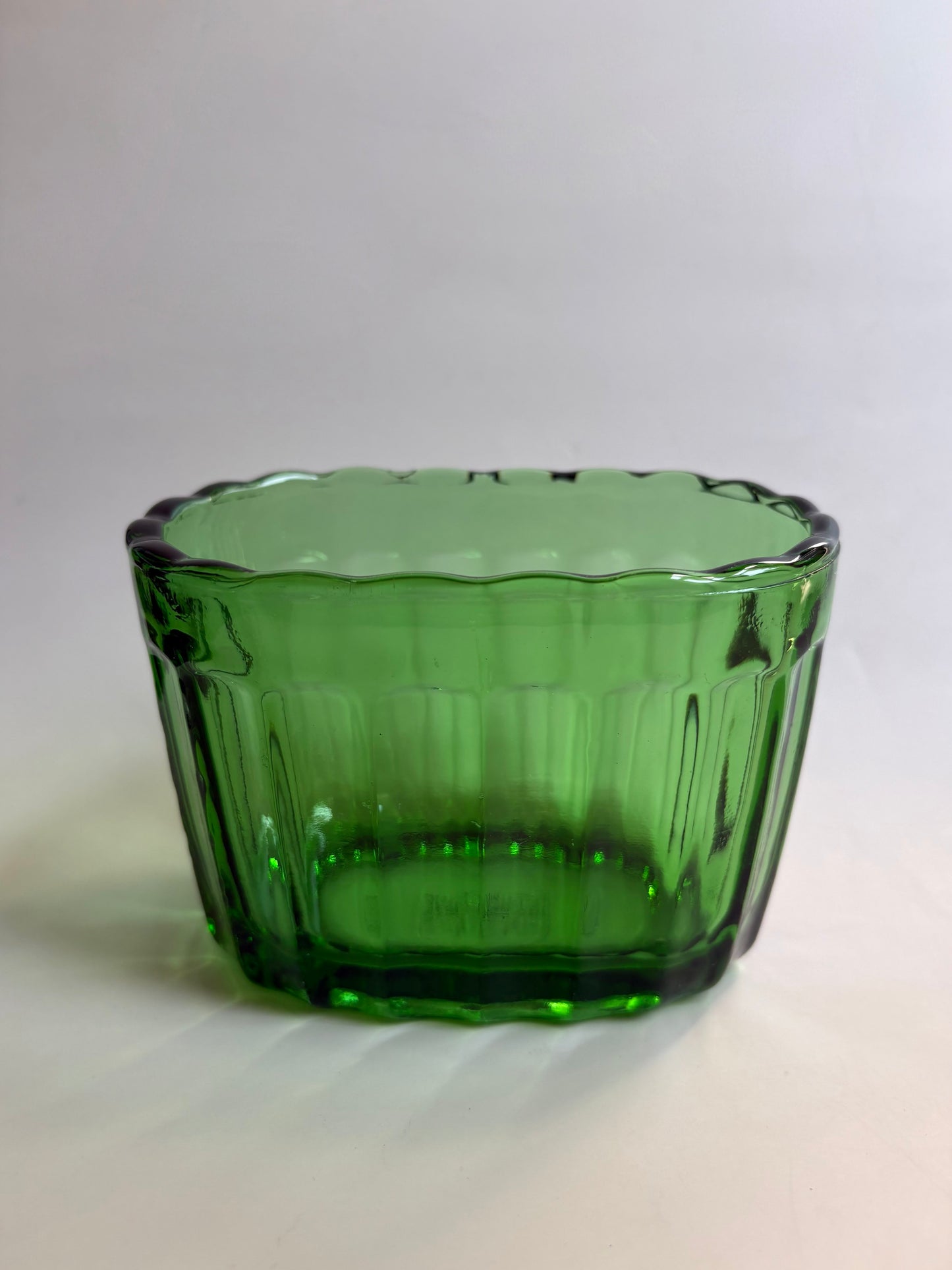 Vintage Green Glass Window Sill Vase