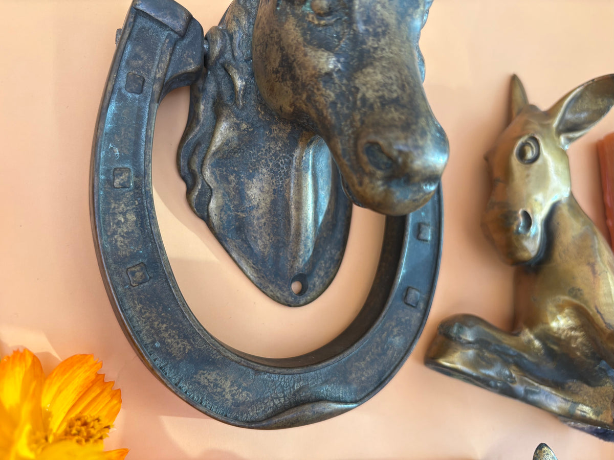 Vintage Equestrian Door Knocker