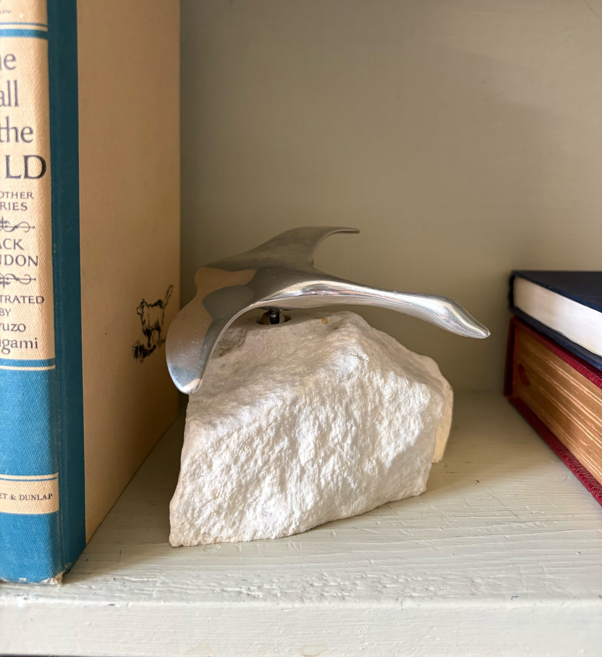 Vintage Hoselton Aluminum Large Goose Sculpture