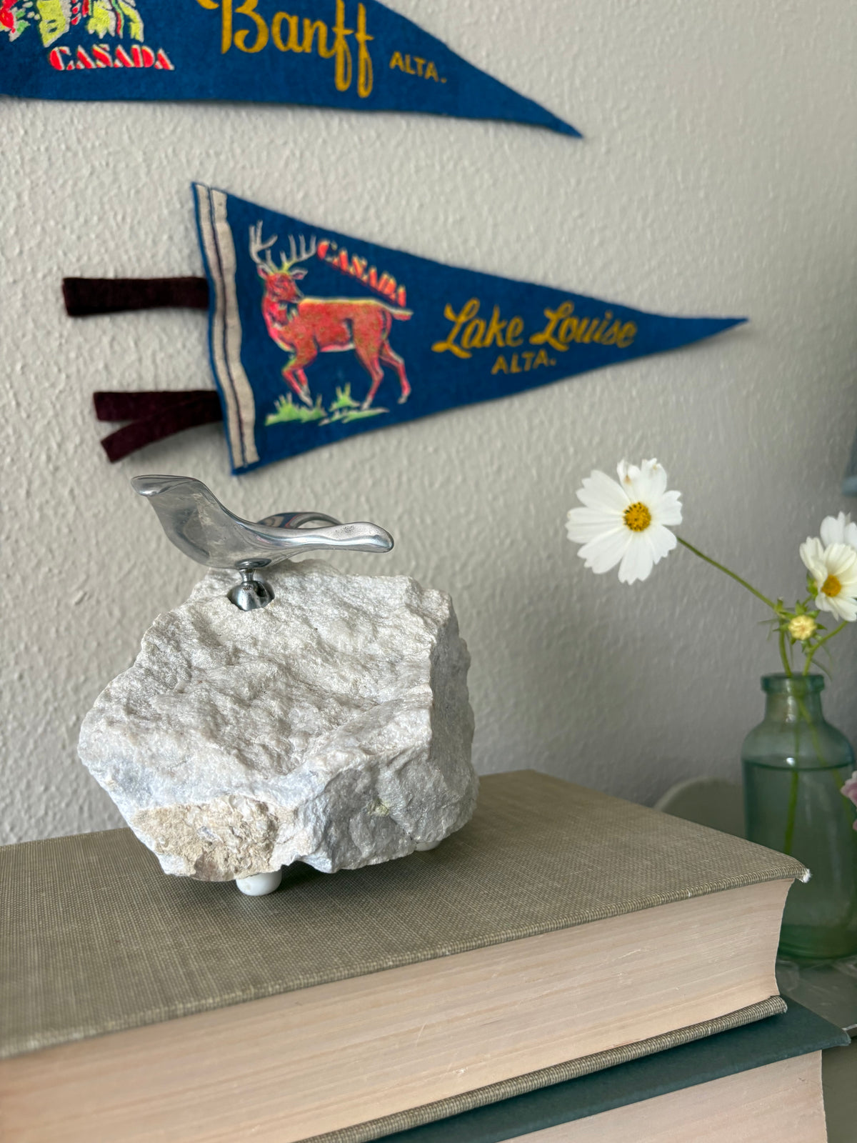 Vintage Hoselton Aluminum Small Goose Sculpture