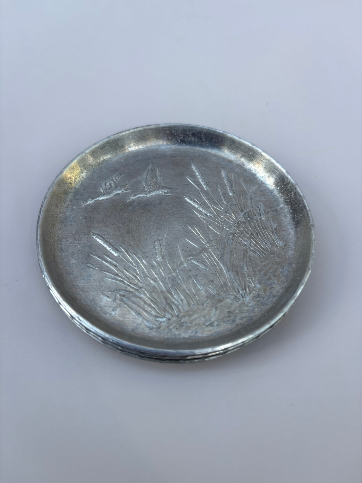 Vintage Set of Aluminum Coasters