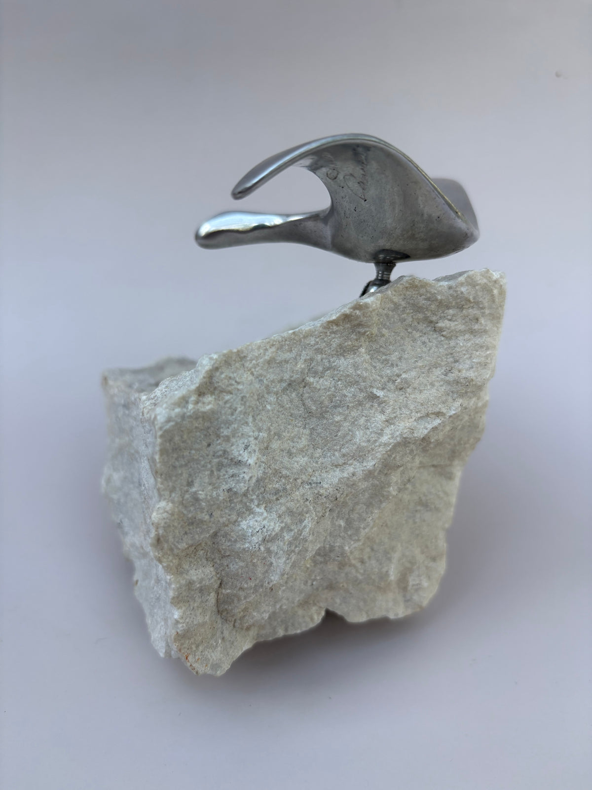 Vintage Hoselton Aluminum Small Goose Sculpture