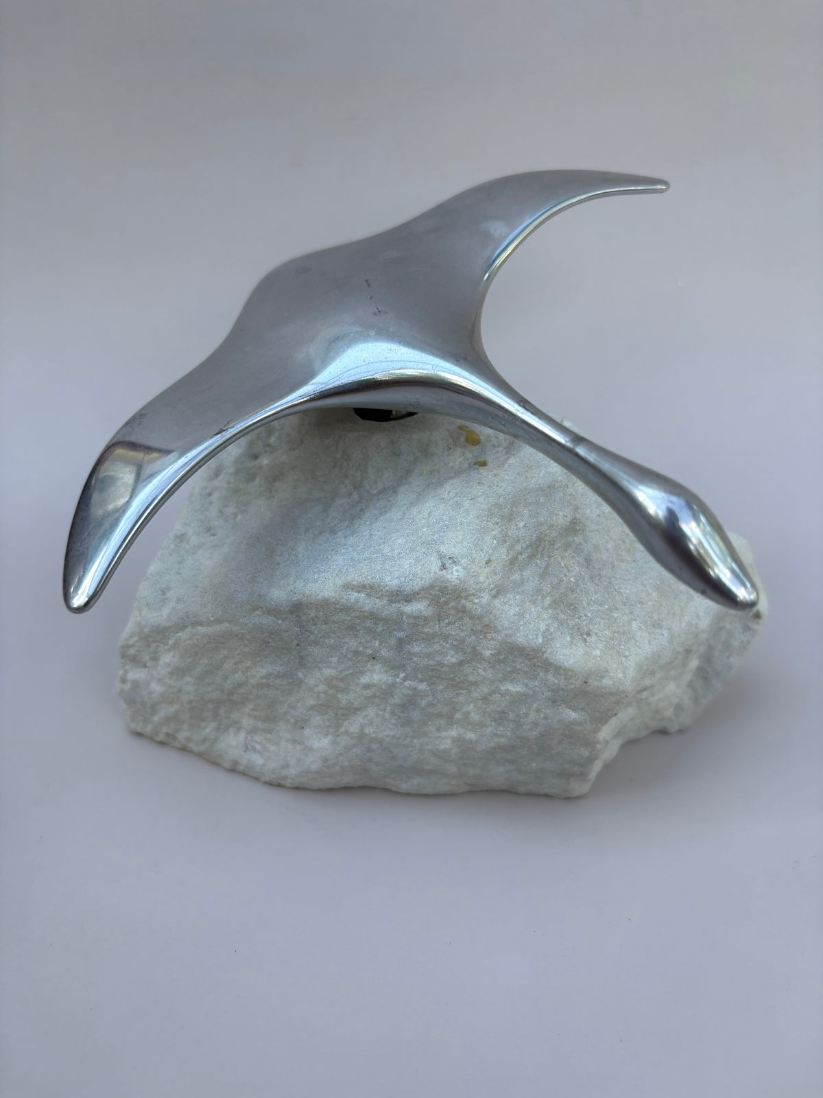 Vintage Hoselton Aluminum Large Goose Sculpture