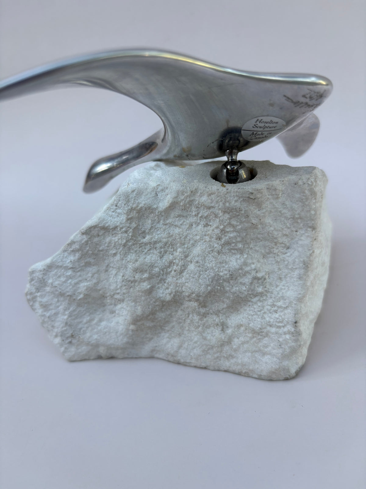 Vintage Hoselton Aluminum Large Goose Sculpture