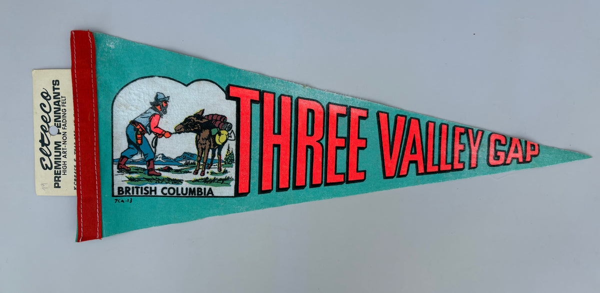 Vintage Three Valley Gap Pennant